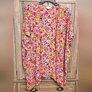 LOFT Outlet Women's Floral Kimono Cardigan Sz M/L